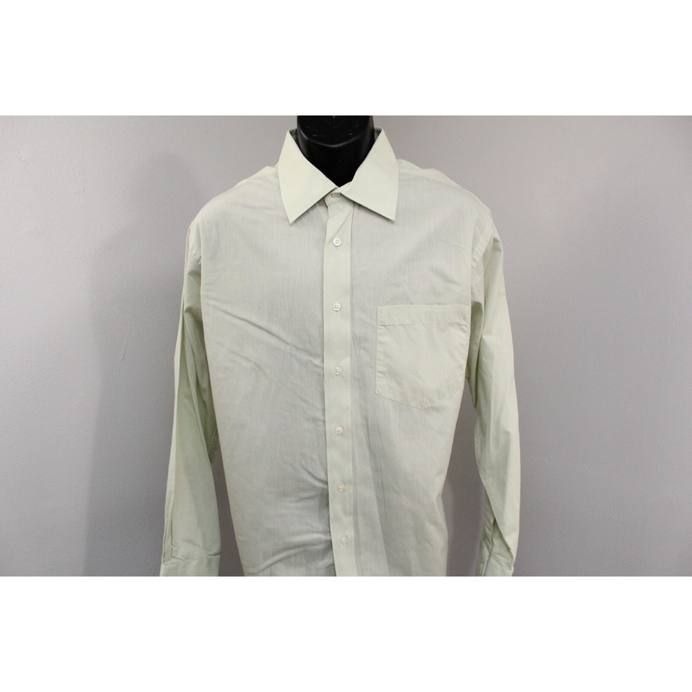 Ted Baker London Dress Shirt Light Green Long Sleeve Mens Size 17 34/35 XL - Picture 10 of 10